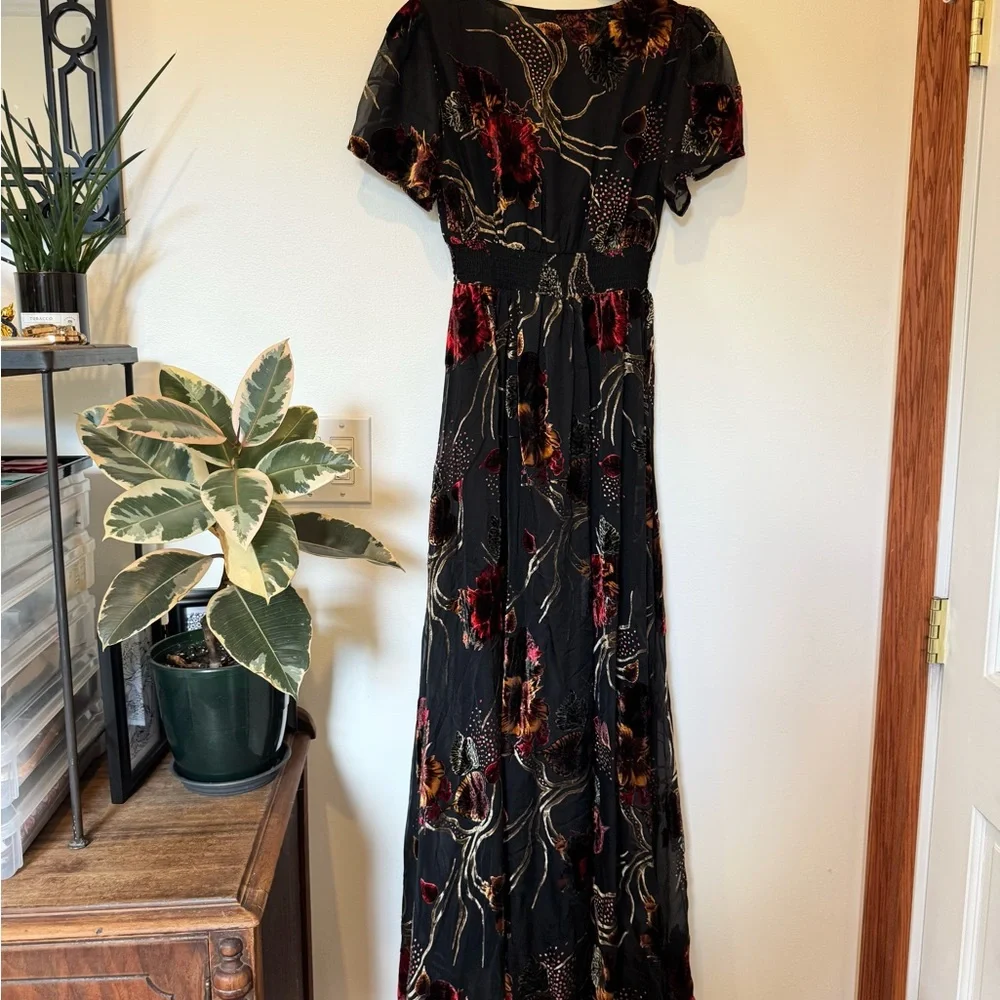 Baltic Born Velvet Burnout Floral Maxi Dress - Picture 4 of 6